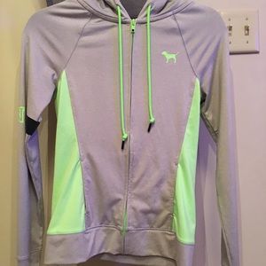 Women’s PINK zip up athletic jacket with hood